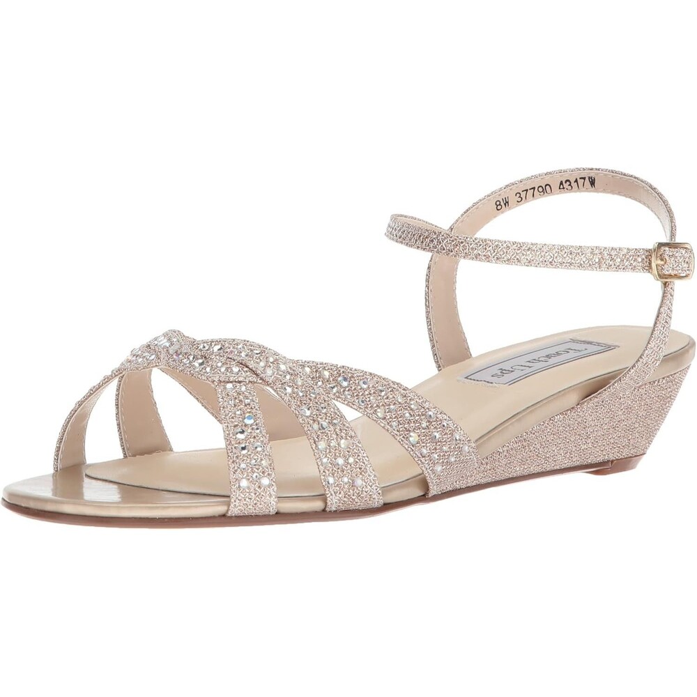 Touch Ups Lena Women's Sandal, Champagne, Size 8